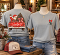 Peace Out Santa Vintage Truck Christmas Tee | Southern Rumors & Co.