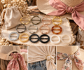 Shirt & Scarf Styling Rings | Assorted Finishes