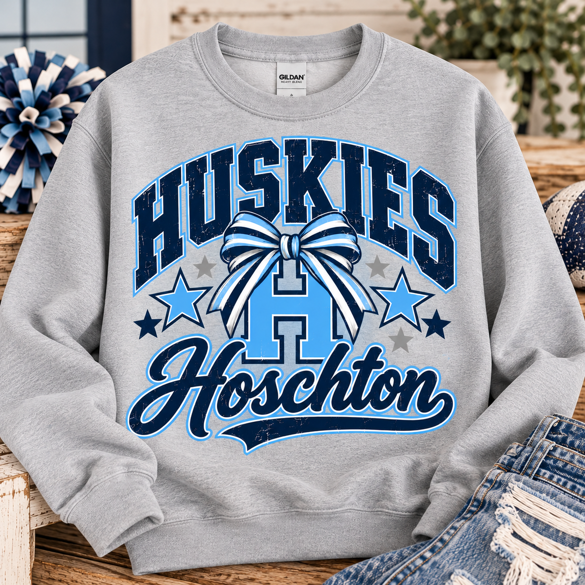 Hoschton Huskies Bow Spirt