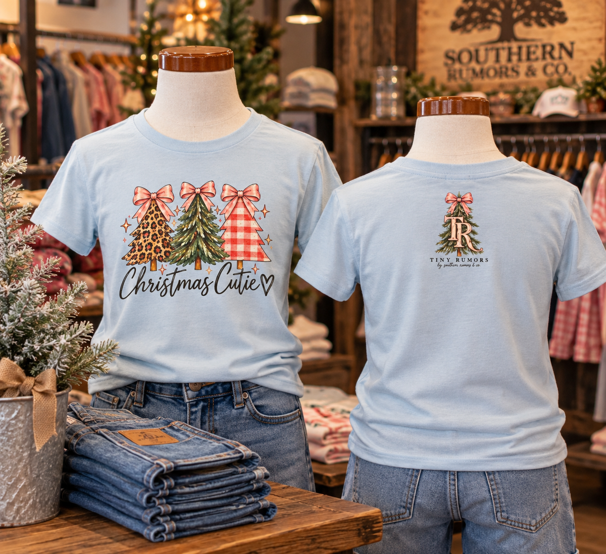Christmas Cutie Youth Tee | Tiny Rumors