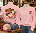 Y’all Be Good Cowboy Santa Long Sleeve Tee