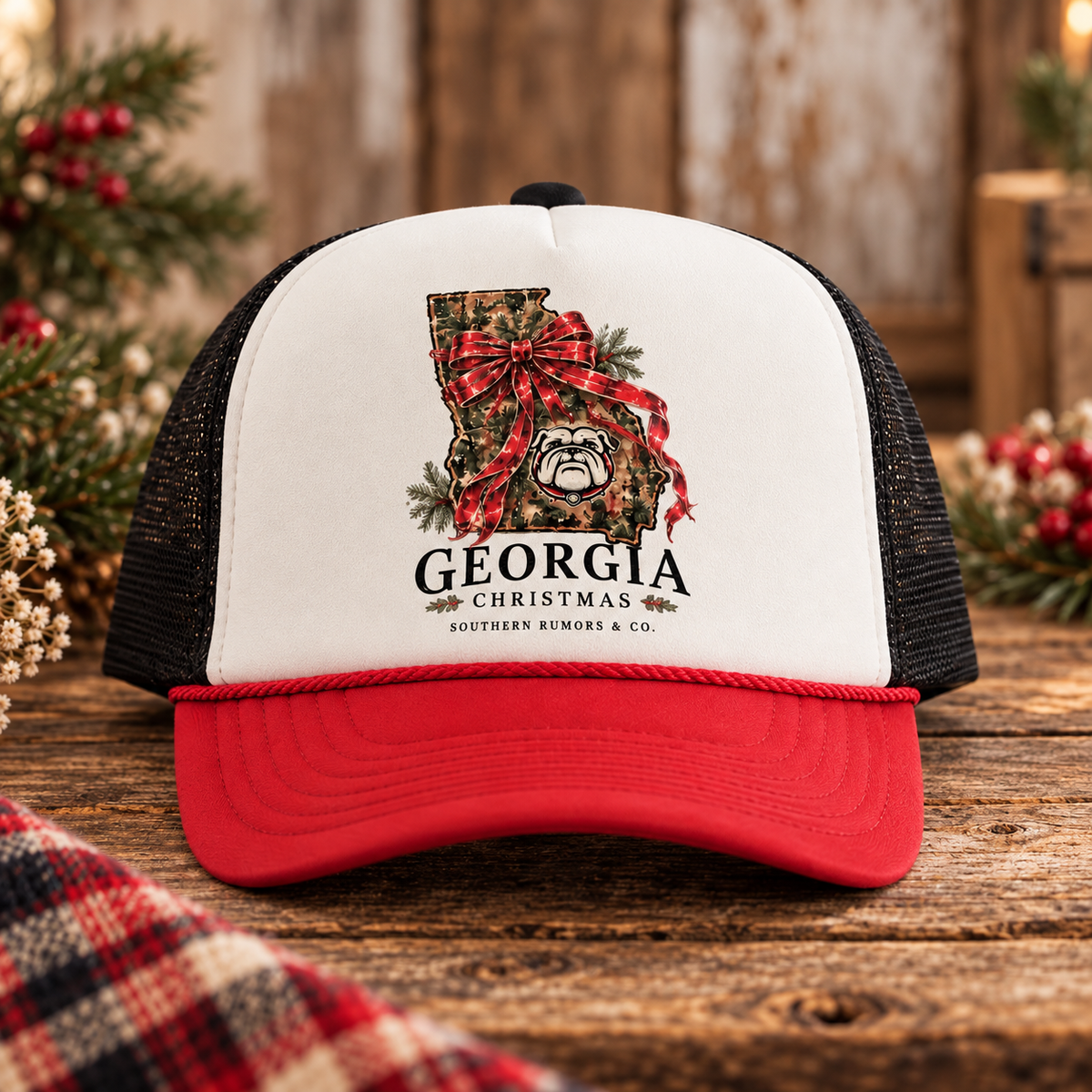Georgia Christmas Limited Edition Crewneck & Hat Bundle
